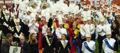 Marching band completes undefeated season with championship win!