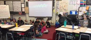 CNS student peer teachers at Cicero Elementary School