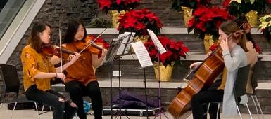North Syracuse Junior High School Students Serenade Syracuse Airport Travelers