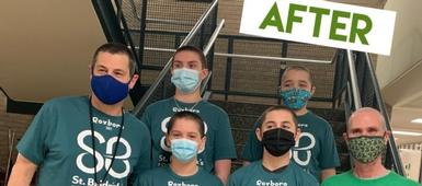 Roxboro Road Middle School Students and Staff Support St. Baldrick's