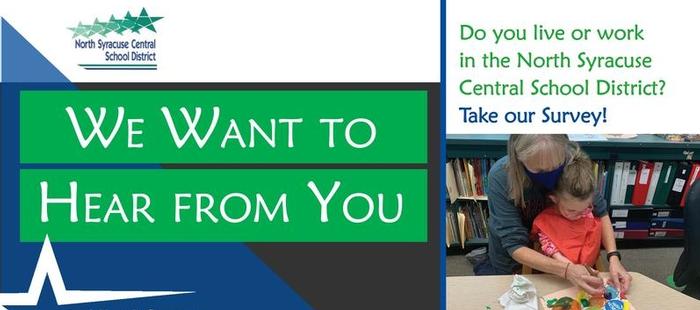 We want to hear from you! Take the North Syracuse Central School District Communications Survey by Nov 4
