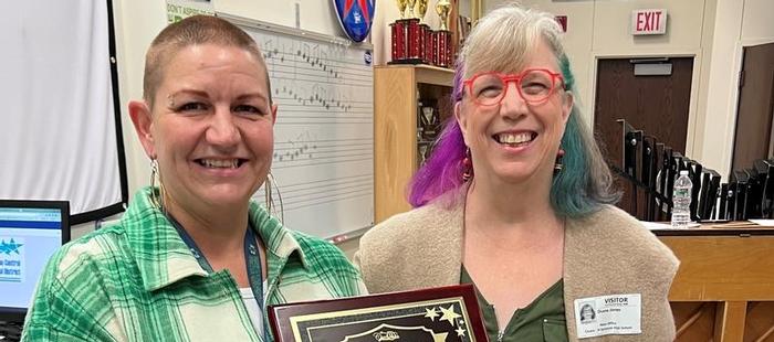 C-NS Band Director and Music Teacher is Named  WCNY Classic FM Music Educator of the Month for November