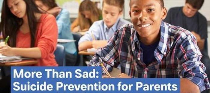 More Than Sad: Suicide Prevention for Parents Virtual Workshops
