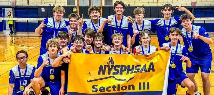 Boys volleyball team is Section III Champion