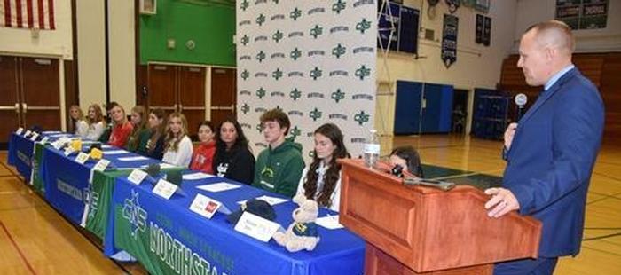 National Letter of Intent ceremony held for CNS student-athletes