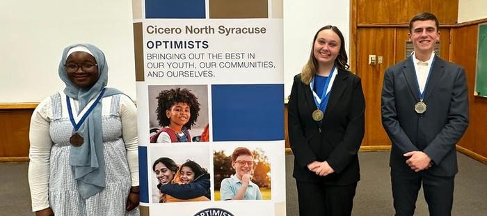 CNS Optimist Club Oratorical Contest winners