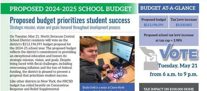 District holding series of public meetings for budget proposal