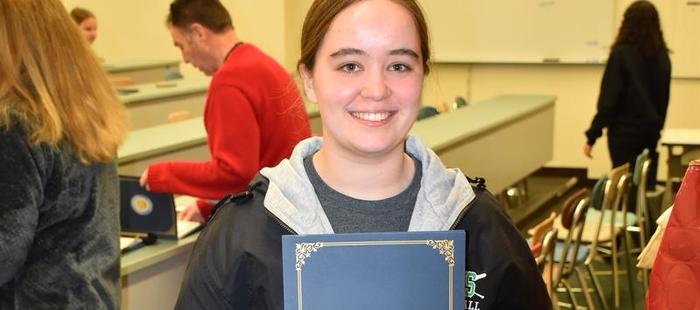 CNS senior Megan Meives wins regional essay contest and $2,500 Scholarship