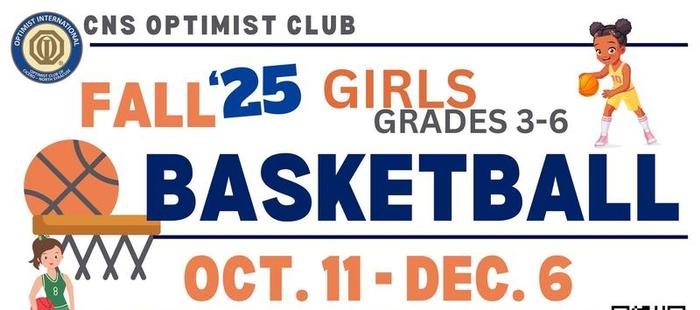 Sign up now for CNS Optimist Girls Basketball
