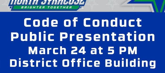Code of Conduct Public Presentation